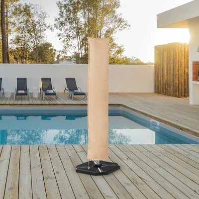 Costway Parasol Offset Cantilever Umbrella Cover 11ft Zipper Fiberglass Rod Outdoor 4 Costway Parasol Offset Cantilever Umbrella Cover 11ft Zipper Fiberglass Rod Outdoor - Image 4