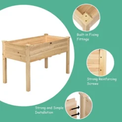 Costway Wooden Raised Vegetable Garden Bed Elevated Grow Vegetable Planter 11 Costway Wooden Raised Vegetable Garden Bed Elevated Grow Vegetable Planter -Costway GUEST ebd5fd04 4dd3 4b1e ba33 c62fa9b1738d