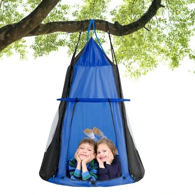 Costway 40'' Kids Hanging Chair Swing Tent Set Hammock Nest Pod Seat 10 Costway 40'' Kids Hanging Chair Swing Tent Set Hammock Nest Pod Seat - Image 10