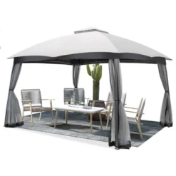 Costway 10x12 FT 2-Tier Patio Gazebo Canopy Netting Heavy-Duty Metal Easy-Setup Outdoor 17 Costway 10x12 FT 2-Tier Patio Gazebo Canopy Netting Heavy-Duty Metal Easy-Setup Outdoor -Costway GUEST ed9d6070 09ef 4f07 a55b 68986a7f1712