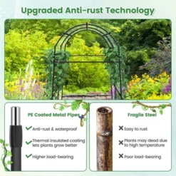 Costway 7.5FT Garden Arch Trellis Outdoor Plant Support Archway For Climbing Vine Flower 12 Costway 7.5FT Garden Arch Trellis Outdoor Plant Support Archway For Climbing Vine Flower -Costway GUEST ee68e00f 6fdb 4af3 94d6 7d421265e784
