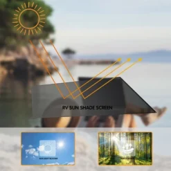 Costway 9' X 7'RV Awning Side Shade Black Mesh Screen Sunshade With Complete Kits 9 Costway 9' X 7'RV Awning Side Shade Black Mesh Screen Sunshade With Complete Kits -Costway GUEST ef8d16da 5d42 4160 b395 18728c839ef5