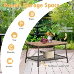 Costway 5PCS Patio Rattan Furniture Set Cushioned Sofa Armrest Wooden Tabletop 11 Costway 5PCS Patio Rattan Furniture Set Cushioned Sofa Armrest Wooden Tabletop -Costway GUEST efc1789e 30ca 4a71 a9c1 a8aed8470c5d