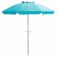 Costway 6.5FT Patio Beach Umbrella Sun Shade Tilt W/Carry Bag Blue 16 Costway 6.5FT Patio Beach Umbrella Sun Shade Tilt W/Carry Bag Blue -Costway GUEST f0913f07 ca42 4c79 9986 ee198e2507b7