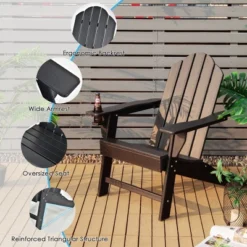 Costway 2PCS Patio Adirondack Chair Weather Resistant Garden Deck W/Cup Holder WhiteBlackGreyTurquoise 15 Costway 2PCS Patio Adirondack Chair Weather Resistant Garden Deck W/Cup Holder WhiteBlackGreyTurquoise -Costway GUEST f2b2711e e621 4b4b 89a7 c5a5fed79b9b