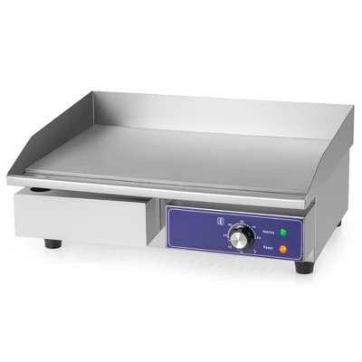 Costway 22'' Commercial Electric Griddle 110V 2000W Flat Top Countertop Grill 122℉-572℉ 9 Costway 22'' Commercial Electric Griddle 110V 2000W Flat Top Countertop Grill 122℉-572℉ - Image 9