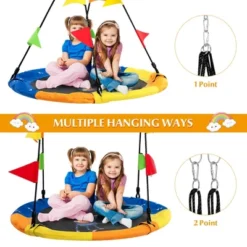 Costway 40'' Flying Saucer Tree Swing Indoor Outdoor Swing W/Hanging Straps Monkey 13 Costway 40'' Flying Saucer Tree Swing Indoor Outdoor Swing W/Hanging Straps Monkey -Costway GUEST f322a836 3b46 4d85 8383 630889145668