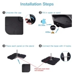 Costway 20'' Patio Offset Umbrella Base Stand Water Filled Base Weights Sand Plate Set 12 Costway 20'' Patio Offset Umbrella Base Stand Water Filled Base Weights Sand Plate Set -Costway GUEST f34e1639 45dd 46a9 b114 10364e9c9d79