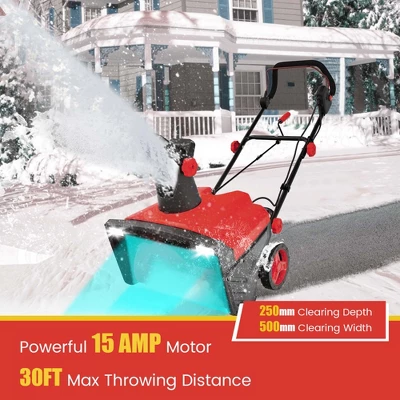 Costway 20'' Electric Snow Thrower 120V 15Amp Snow Blower With 180° Rotatable Chute 2 Lights 5 Costway 20'' Electric Snow Thrower 120V 15Amp Snow Blower With 180° Rotatable Chute 2 Lights - Image 5