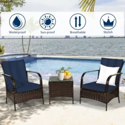 Costway 3 PCS Patio Rattan Furniture Set W/ Coffee Table & 2 Rattan Chair 14 Costway 3 PCS Patio Rattan Furniture Set W/ Coffee Table & 2 Rattan Chair -Costway GUEST f5187713 29e1 4a1a 8075 c3abab526adf 1