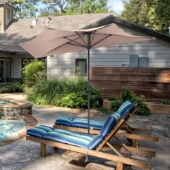 Costway 9Ft Half Round Umbrella Patio Bistro Wall Balcony Door Window Sun Shade -Costway GUEST f5df106e ff92 4c4c 9718 1b88247248a3