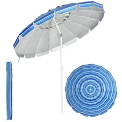 Costway 8 FT Beach Umbrella Outdoor Tilt Sunshade Sand Anchor W/Carry Bag -Costway GUEST f5e853f3 2178 4c40 adcd e9e0e7e283f0
