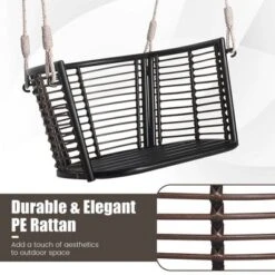 Costway Patio Hanging Rattan Basket Chair Swing Hammock Chair With Seat Cushion 14 Costway Patio Hanging Rattan Basket Chair Swing Hammock Chair With Seat Cushion -Costway GUEST f756d83d 55f3 4c51 9bab c6cf9deb4357