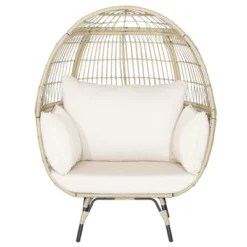 Costway Patio Oversized Rattan Egg Chair Lounge Basket With 4 Cushions For Indoor Outdoor 15 Costway Patio Oversized Rattan Egg Chair Lounge Basket With 4 Cushions For Indoor Outdoor -Costway GUEST f7fa463f 6d2d 43a6 ae45 e54fe605ae54