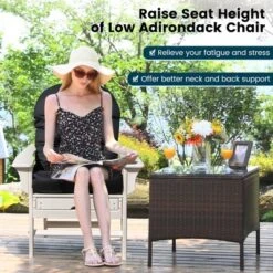 Costway Patio Adirondack Chair Cushion High Back Fade Resistant 5'' Seat Pad Outdoor 17 Costway Patio Adirondack Chair Cushion High Back Fade Resistant 5'' Seat Pad Outdoor -Costway GUEST fdd02d78 efd6 4ae3 a36c eda0ec888ed3