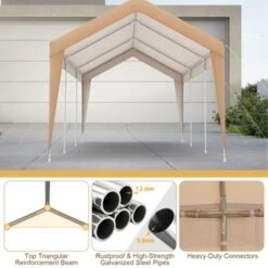 Costway 10x20FT Patio Heavy Duty Carport Garage Steel All-Weather Tent Outdoor Shelter -Costway GUEST fde1ea8d d721 4573 a2f3 eb116646ebe9